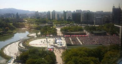 ▲올림픽공원 평화의 광장 일대가 신천지인들에 의해 불법 점거 당했다. ⓒ익명의 제보자